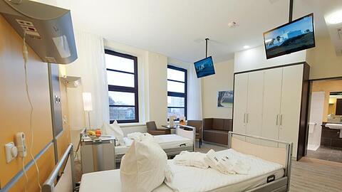 Blick in ein Patientenzimmer. Foto: Stefan Sauer/dpa-Zentralbild/dpa/Symbolbild
