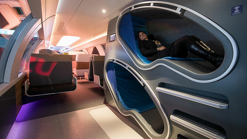 Mit dem "Ideenzug" will die Deutsche Bahn einen Ausblick darauf geben, wie Pendeln in Zukunft aussehen könnte.