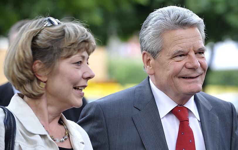 Gauck und seine Lebensgefährtin Daniela Schadt.