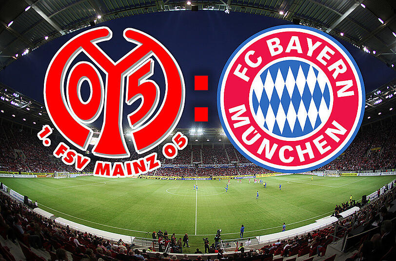 FSV Mainz 05 empfängt den FC Bayern um 20.30 Uhr in der Coface Arena.