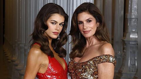 Tochter und Mutter funkelten um die Wette: Kaia Gerber und Cindy Crawford bei der 2025 LACMA Art+Film Gala in Los Angeles.