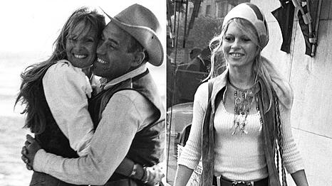 Schauspieler Mario Adorf und seine Frau Monique Faye lernten sich &uuml;ber Brigitte Bardot (r.) kennen.