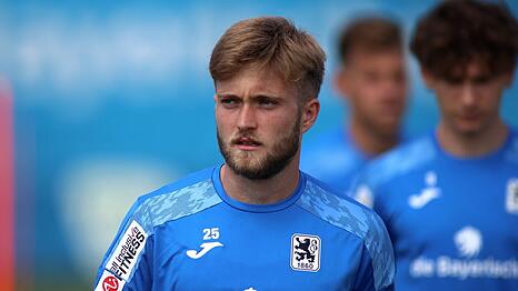 Mathew Collins w&auml;hrend eines Trainings der L&ouml;wen in diesem Juli.