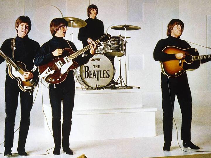 Die Beatles im Jahr 1965 (v.r.n.l.): Paul McCartney, George Harrison, Ringo Starr und John Lennon