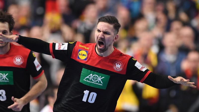 Fabian Wiede hebt ab. Er traf sechsmal gegen Kroatien. Fabian Wiede hebt ab. Er traf sechsmal gegen Kroatien.