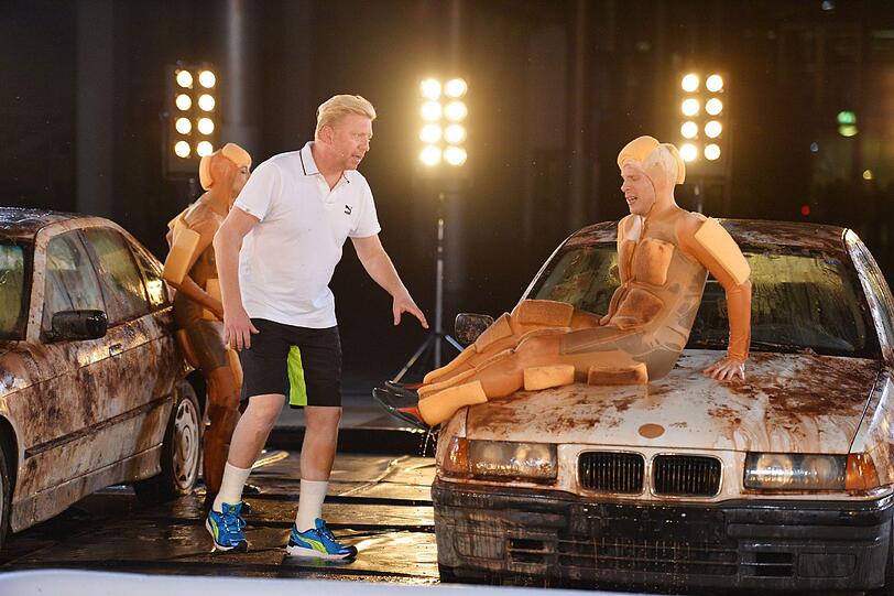 Da muss leider auch Boris Beckers Lilly ran...
