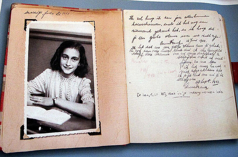 Ein Auszug aus dem Tagebuch der Anne Frank.