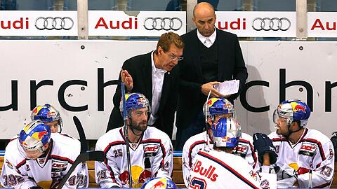 Pierre Pagé und seine Mannschaft, der EHC Red Bull München.