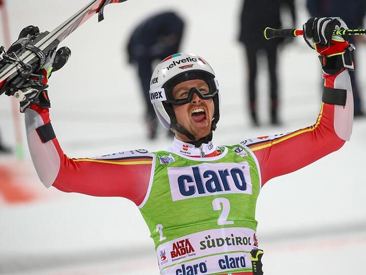 Stefan Luitz war nach seinem zweiten Platz in Alta Badia glücklich.