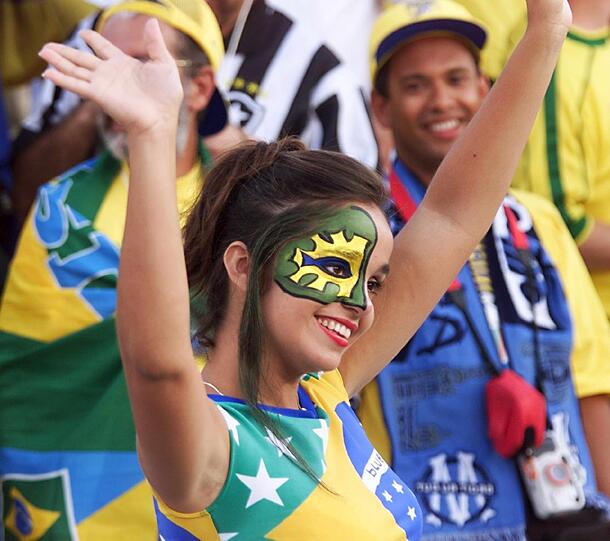 Schon 1998 bei der Weltmeisterschaft in Frankreich sorgten die Fans der brasilianischen Nationalmannschaft für positive Stimmung in den Stadien.