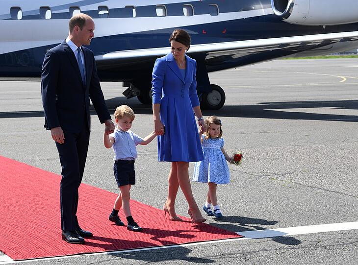 Die britischen Royals bei der Ankunft in Berlin