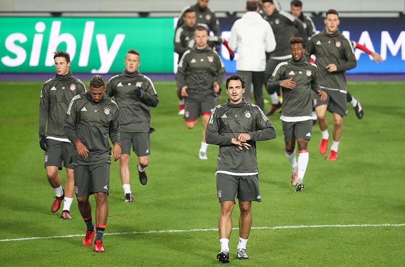 Jupp Heynckes will die Partie gegen Anderlecht seriös angehen. Die Bilder vom Abschlusstraining.