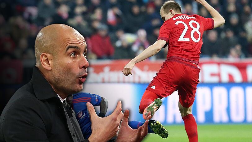 Bayern-Coach Pep Guardiola (l.) warnt vor gefährlichen Abwehr-Aktionen vor dem Strafraum. Bayern-Coach Pep Guardiola (l.) warnt vor gefährlichen Abwehr-Aktionen vor dem Strafraum.
