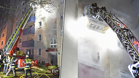Im Keller des zwölfstöckigen Hauses in der Immenstadterstraße hat es vor einer Woche gebrannt.