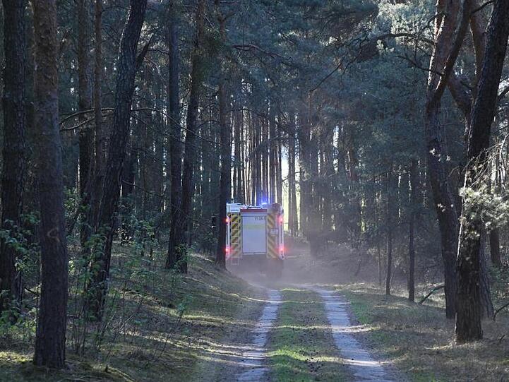 Feuerwehreinsatz in der Nähe von Groß Kreutz.