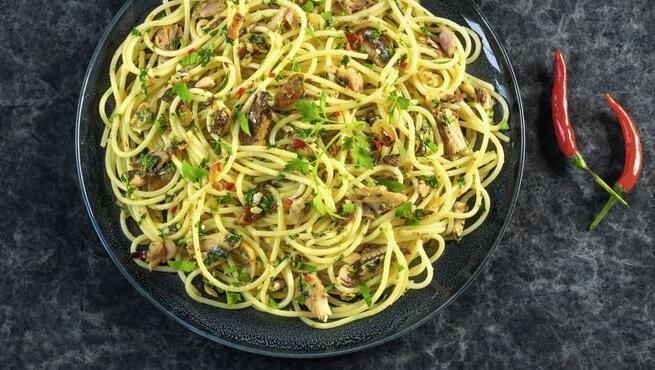 Spaghetti gehen immer.