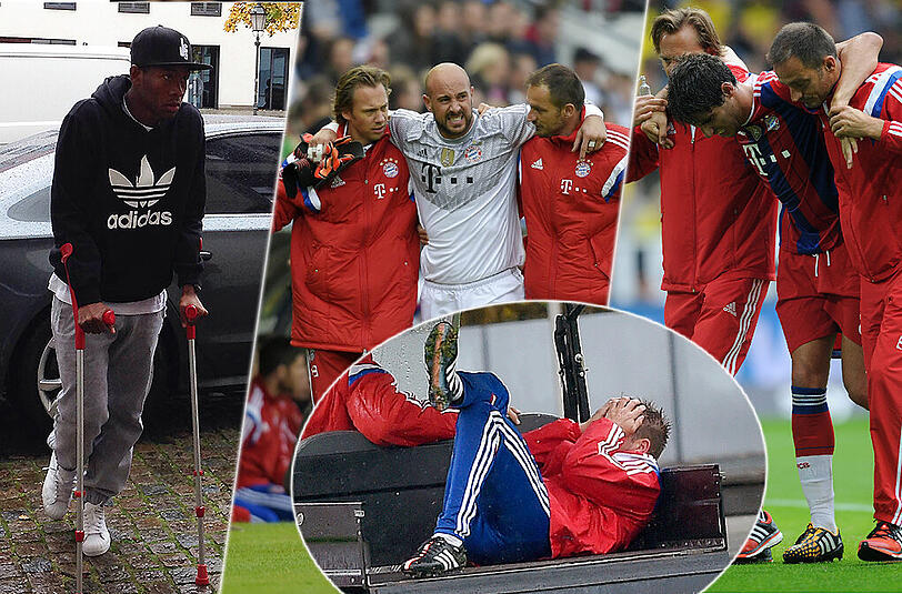 Mit Philipp Lahm fehlt dem FC Bayern nun schon der neunte Spieler aufgrund einer Verletzung.