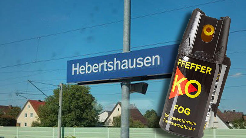 Pfefferspray-Attacke am S-Bahnhof Hebertshausen.