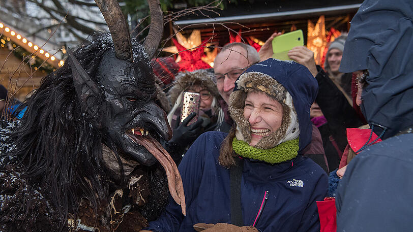 Eine Traditon: Der Krampuslauf in der Münchner Innenstadt. Die Bilder vom Sonntag.