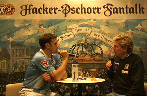 Moritz Volz nach der Pleite gegen Sandhausen im Hacker Pschorr Fantalk