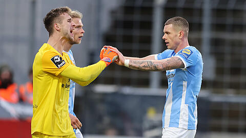 Säulen der Defensive beim TSV 1860: Marco Hiller, Jesper Verlaat und Max Reinthaler.