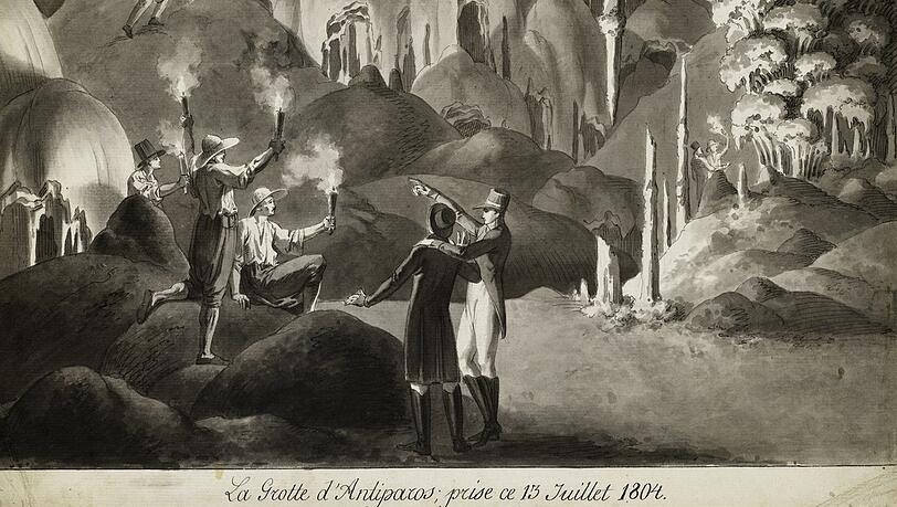 Die Grotte von Antiparos (1804).