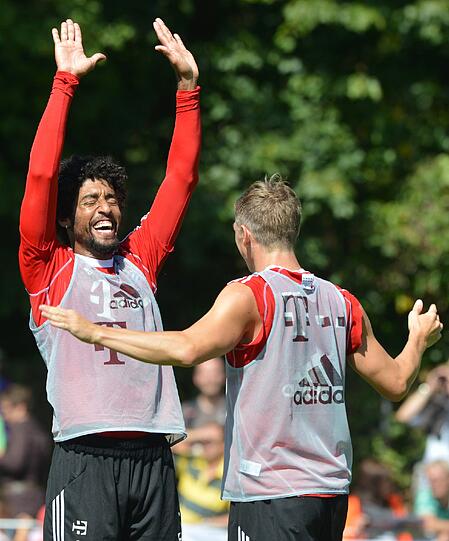 Die Bayern bereiten sich auf das Spiel gegen den 1. FC Nürnberg vor. Hier gibt's die Bilder vom Mittwochstraining.
