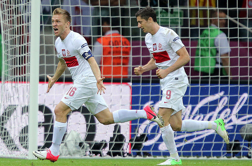 Jakub Blaszczykowski (l) und Robert Lewandowski werden auch weiterhin gemeinsam für die polnische Nationalelf spielen