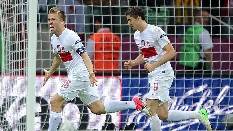 Jakub Blaszczykowski (l) und Robert Lewandowski werden auch weiterhin gemeinsam für die polnische Nationalelf spielen Jakub Blaszczykowski (l) und Robert Lewandowski werden auch weiterhin gemeinsam für die polnische Nationalelf spielen