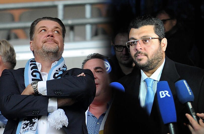 Waren nie besonders gut aufeinander zu sprechen: Ex-Präsident Gerhard Mayrhofer (l) und Investor Hasan Ismaik.
