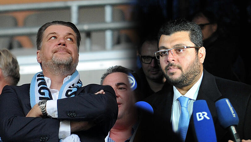 Waren nie besonders gut aufeinander zu sprechen: Ex-Präsident Gerhard Mayrhofer (l) und Investor Hasan Ismaik. Waren nie besonders gut aufeinander zu sprechen: Ex-Präsident Gerhard Mayrhofer (l) und Investor Hasan Ismaik.