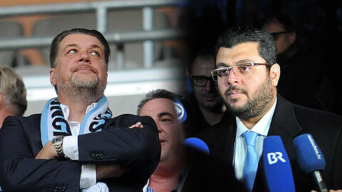 Waren nie besonders gut aufeinander zu sprechen: Ex-Präsident Gerhard Mayrhofer (l) und Investor Hasan Ismaik.