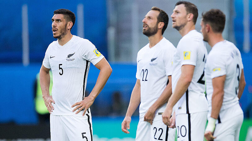 Beim Confed Cup quittierten die Neuseeländer - hier mit Michael Boxall, Andrew Durante, Tommy Smith und Deklan Wynne (von links) - drei Niederlagen.