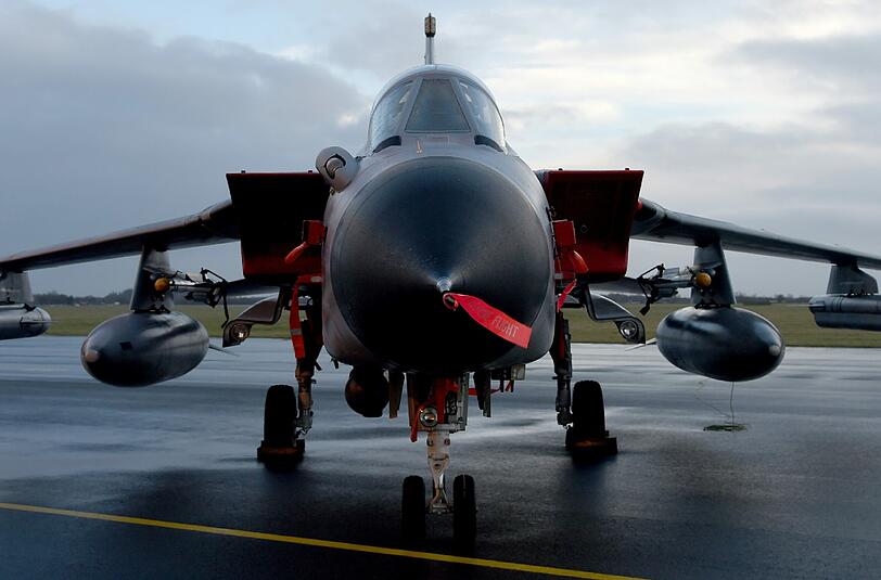 Ein Tornado-Kampfflugzeug der Bundeswehr.