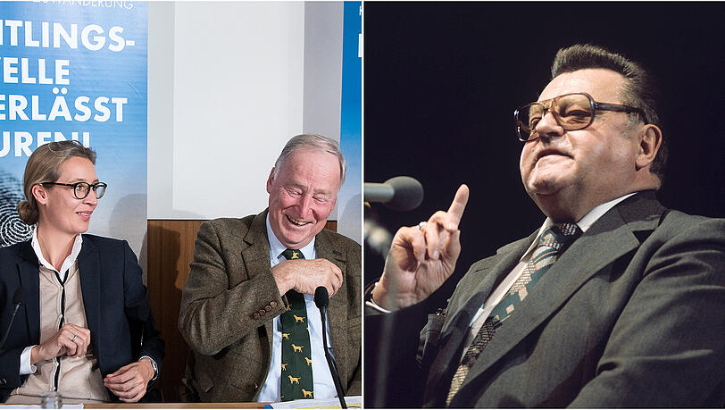 Franz Josef Strauß (r.): Wie wäre er mit der AfD umgegangen? Franz Josef Strauß (r.): Wie wäre er mit der AfD umgegangen?