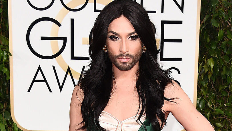 Conchita Wurst bei den Golden Globes Conchita Wurst bei den Golden Globes