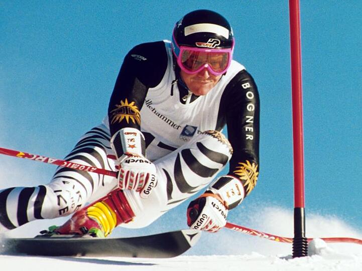 Markus Wasmeier bei den 17. Olympischen Winterspiele in Lillehammer. Foto: Frank Leonhardt/Archiv