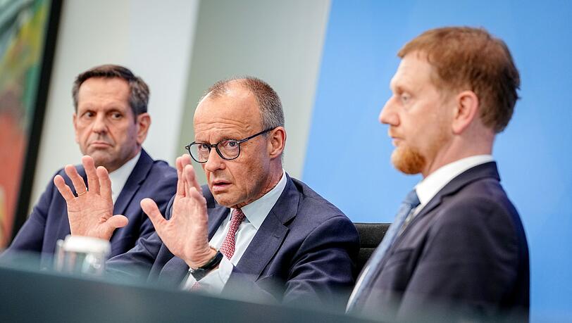 Für Merz war es die erste Ministerpräsidentenkonferenz. Für Merz war es die erste Ministerpräsidentenkonferenz.
