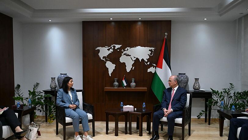Die Entwicklungsministerin, Reem Alabali Radovan (SPD), hatte Ende August den Ministerpräsidenten der Palästinensischen Autonomiebehörde, Mohammed Mustafa, in Ramallah besucht.  (Archivfoto)