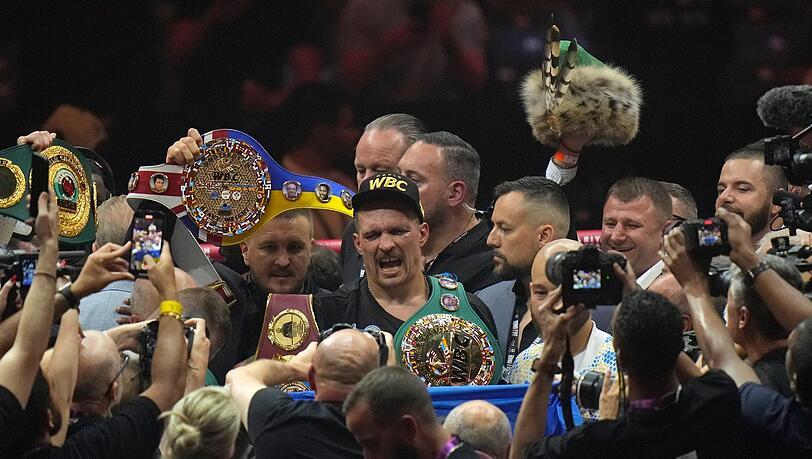 Hält nun alle bedeutenden WM-Titel im Schwergewicht: Oleksandr Usyk.