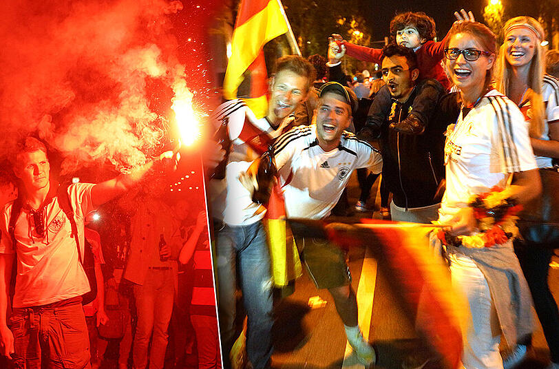 Was für eine Party! Nach dem WM-Sieg herrschte auf Münchens Straßen Ausnahmezustand. Die Bilder.