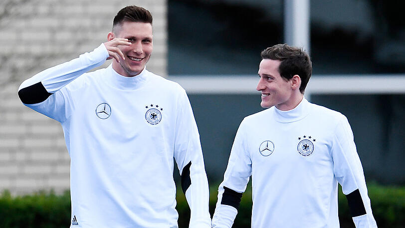 Erfolgreich in der Nationalmannschaft - und bald auch beim FC Bayern? Niklas Süle (links) und Sebastian Rudy.