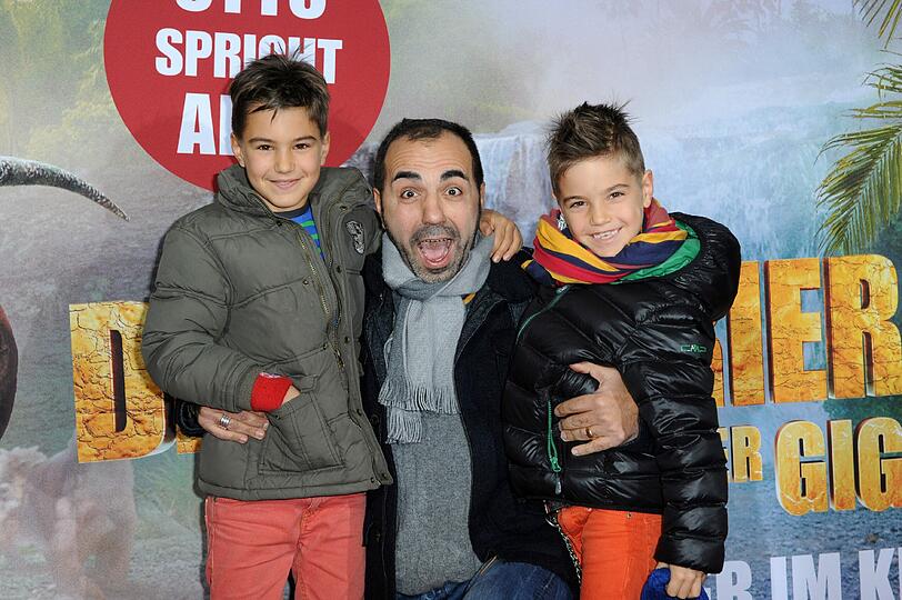 Adnan Maral und Kinder Acan (9) und Can (7)