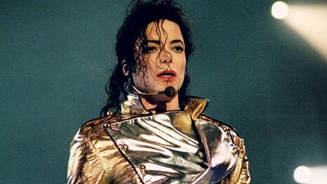 Michael Jackson 1997 in Wien auf der B&uuml;hne.