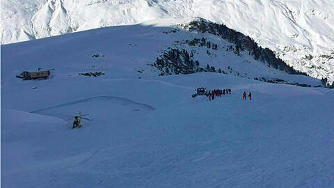 Blick auf das Skigebiet von Obergurgl, wo die 33-Jährige von der Lawine verschüttet wurde.