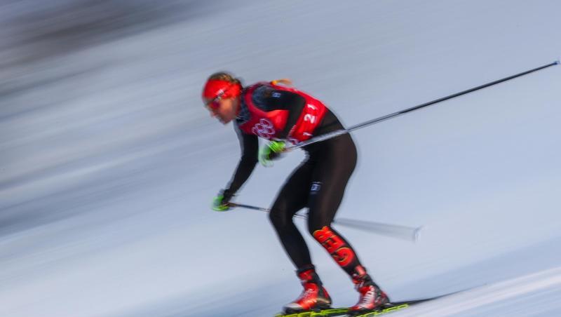 Die deutsche Langläuferin Nicole Fessel bei den Olympischen Winterspiele 2018 im Alpensia Langlaufzentrum. Foto: Daniel Karmann/Archivbild Die deutsche Langläuferin Nicole Fessel bei den Olympischen Winterspiele 2018 im Alpensia Langlaufzentrum. Foto: Daniel Karmann/Archivbild