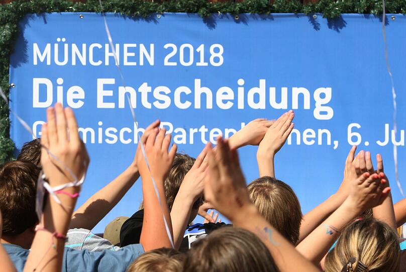 Ortswechsel: Auch in Garmisch-Partenkirchen steigt das Olympiafieber.