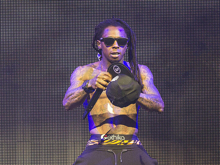 Lil Wayne bei einem Auftritt in Atlanta