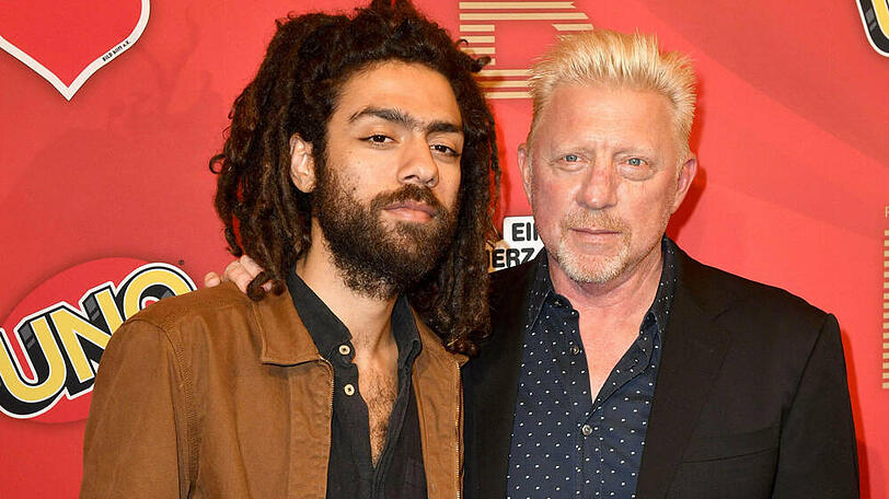 Noah Becker und sein Vater Boris bei einem Charity-Event im Oktober 2019