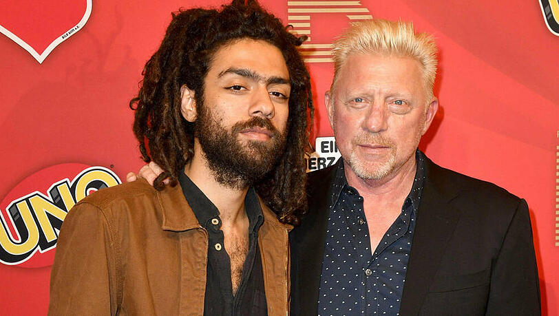 Noah Becker und sein Vater Boris bei einem Charity-Event im Oktober 2019